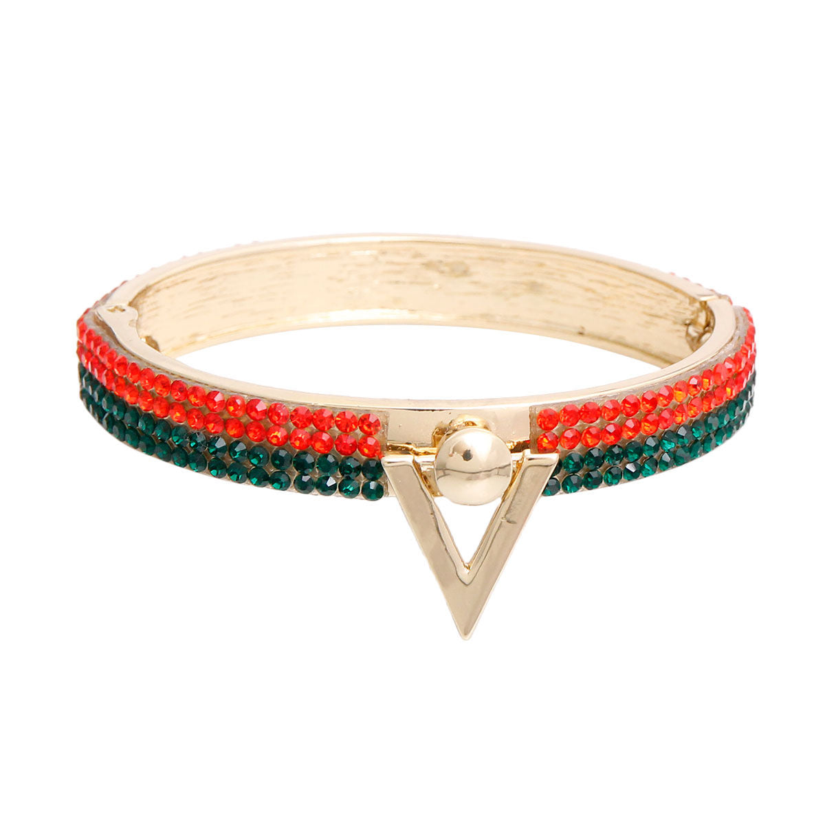 Designer Style Gold V Bracelet