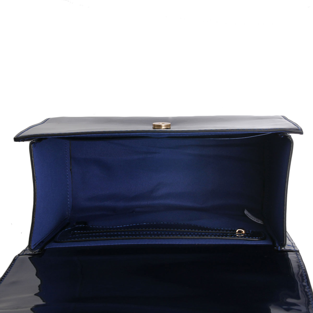 Shiny Blue Quilted Queen Satchel Set