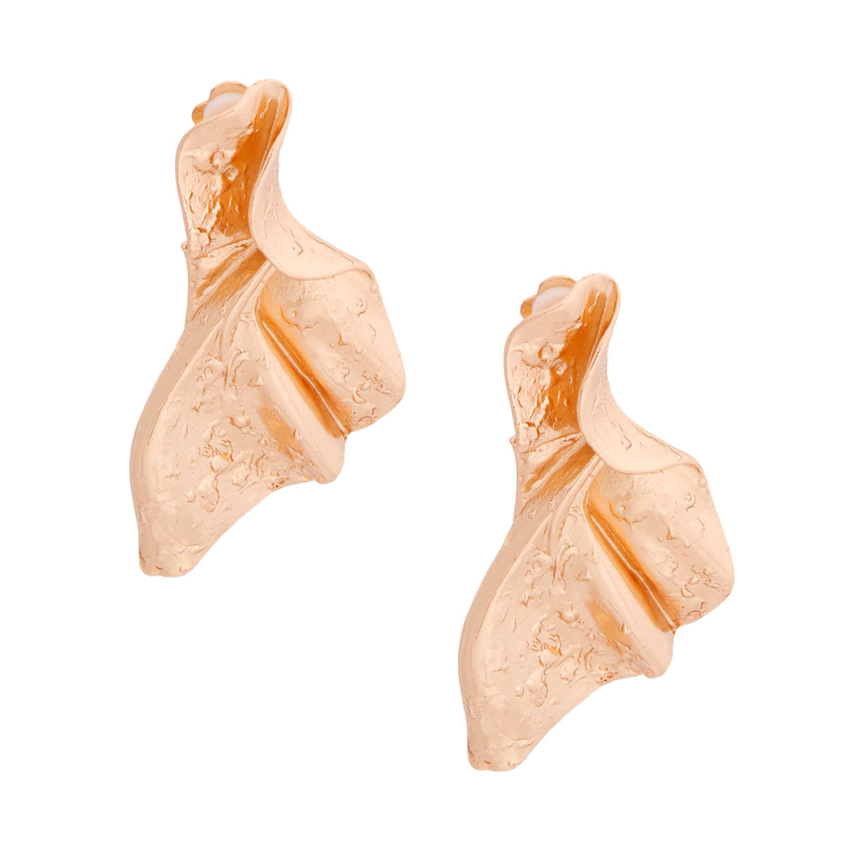 Gold Melted Metal Clip Ons