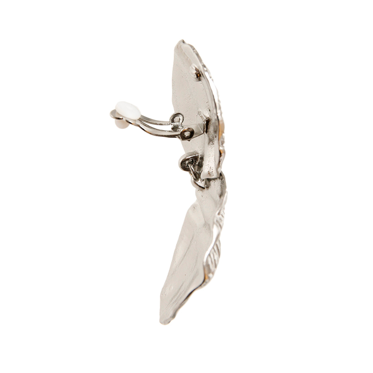 Silver Metal Double Disc Clip Ons