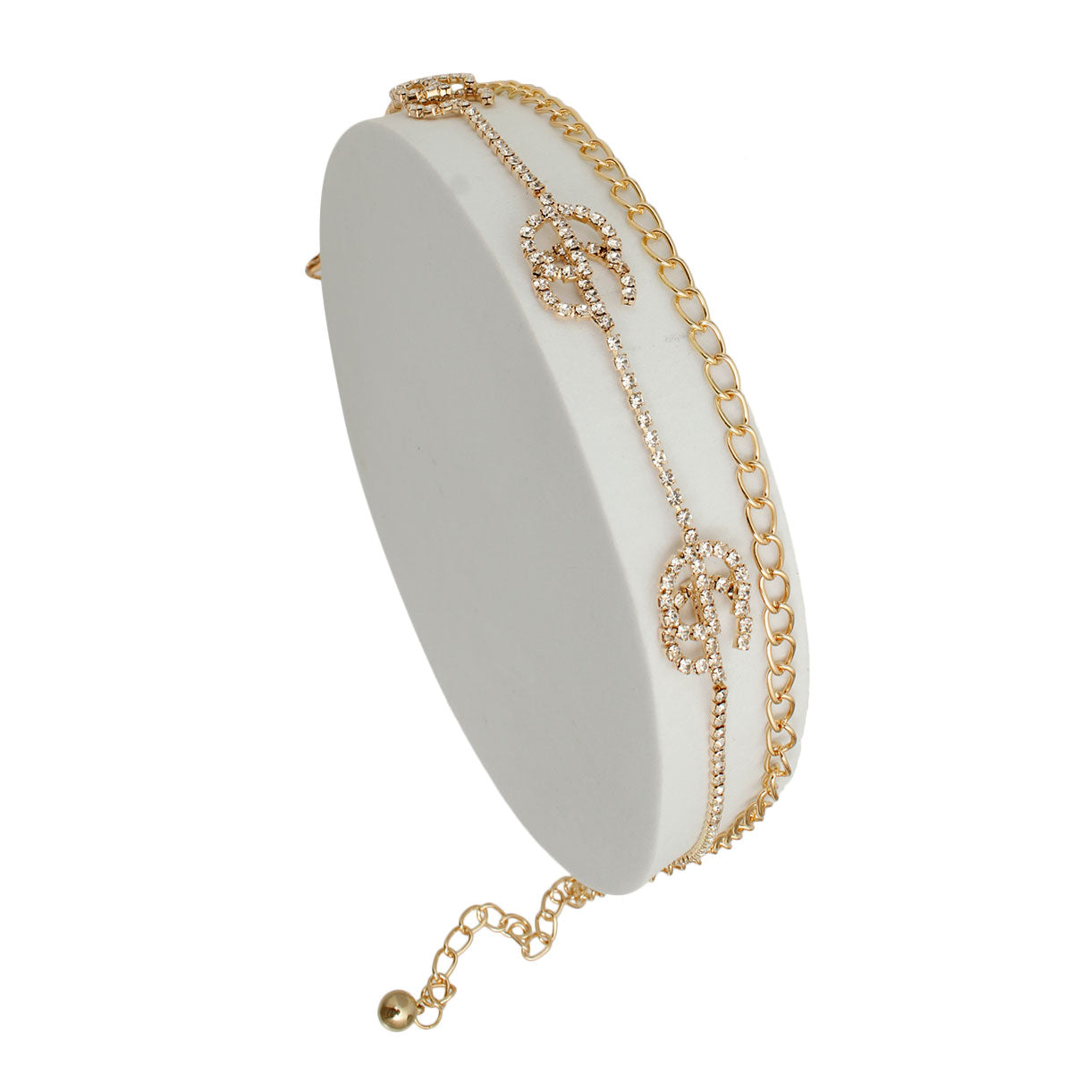 Gold Embellished Small Double G Belt