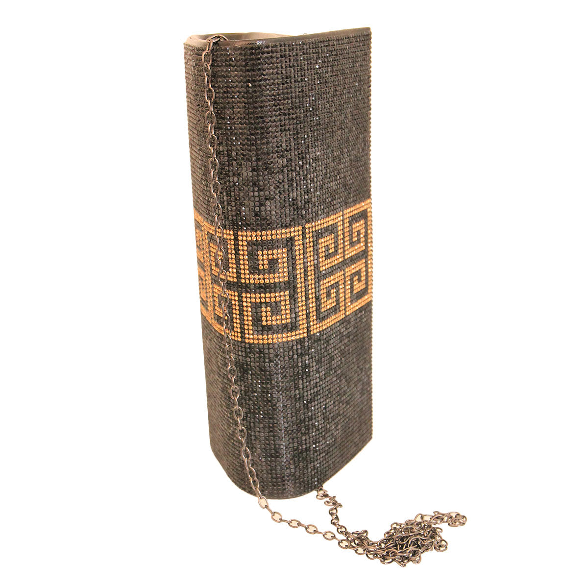 Black Designer Style Rounded Clutch