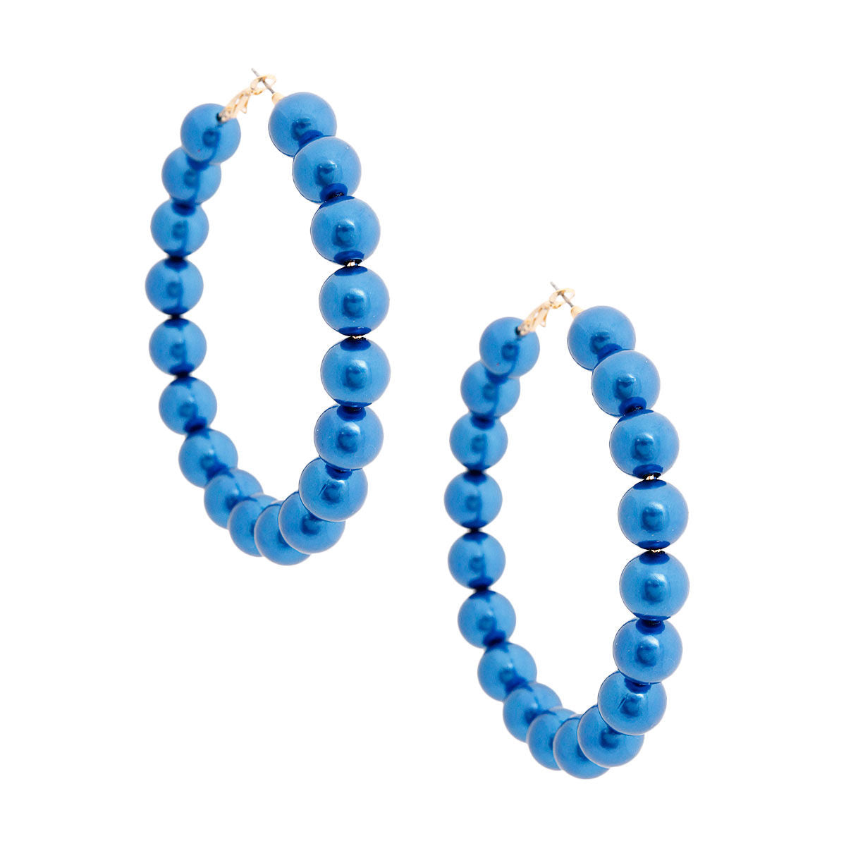 Blue Pearl Hoops