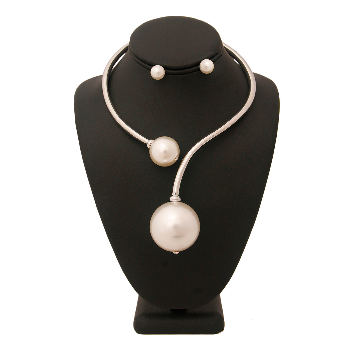 White Pearl Hinge Choker