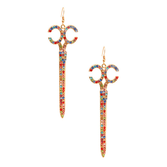 rainbowscissordropearring