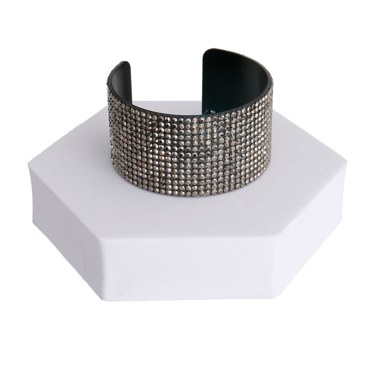 Hematite Rhinestone Cuff