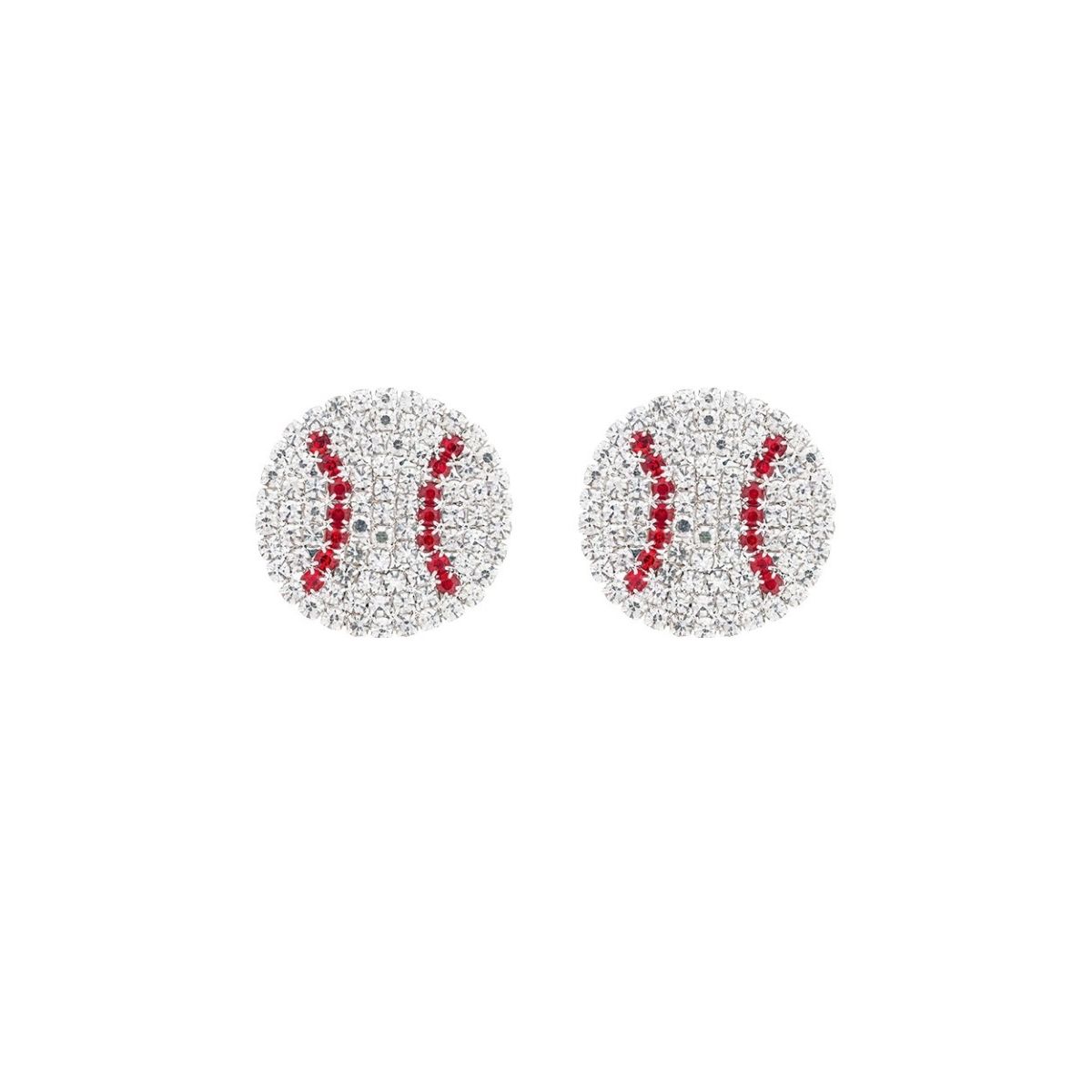 Rhinestone Baseball Studs