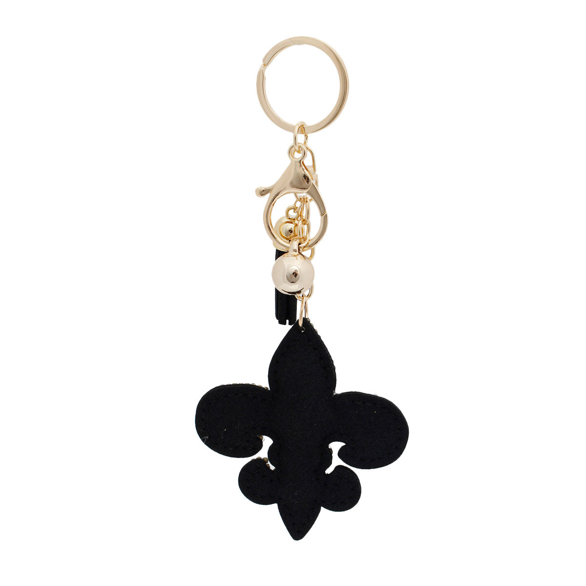 Fleur de Lis Keychain Bag Charm