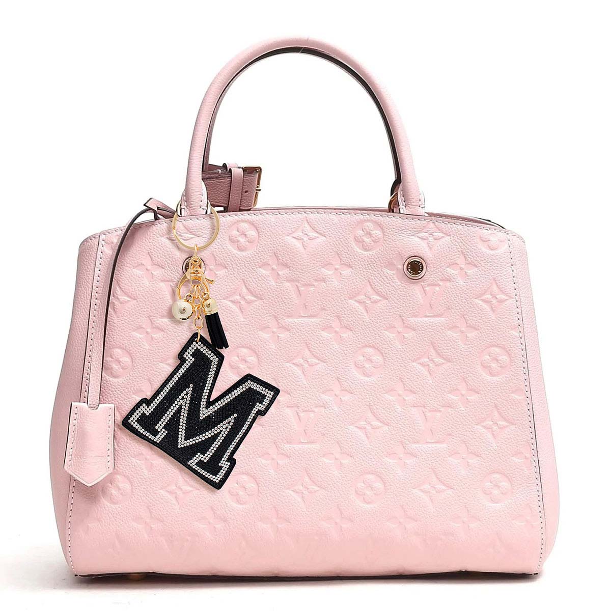 M Black Keychain Bag Charm