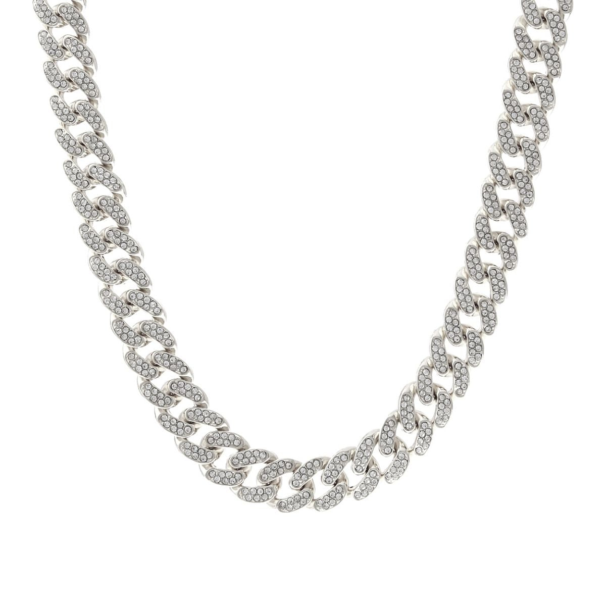 Silver Iced Chunky Cuban Chain