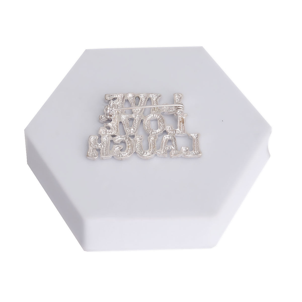 LIVE LOVE LAUGH Silver Pin