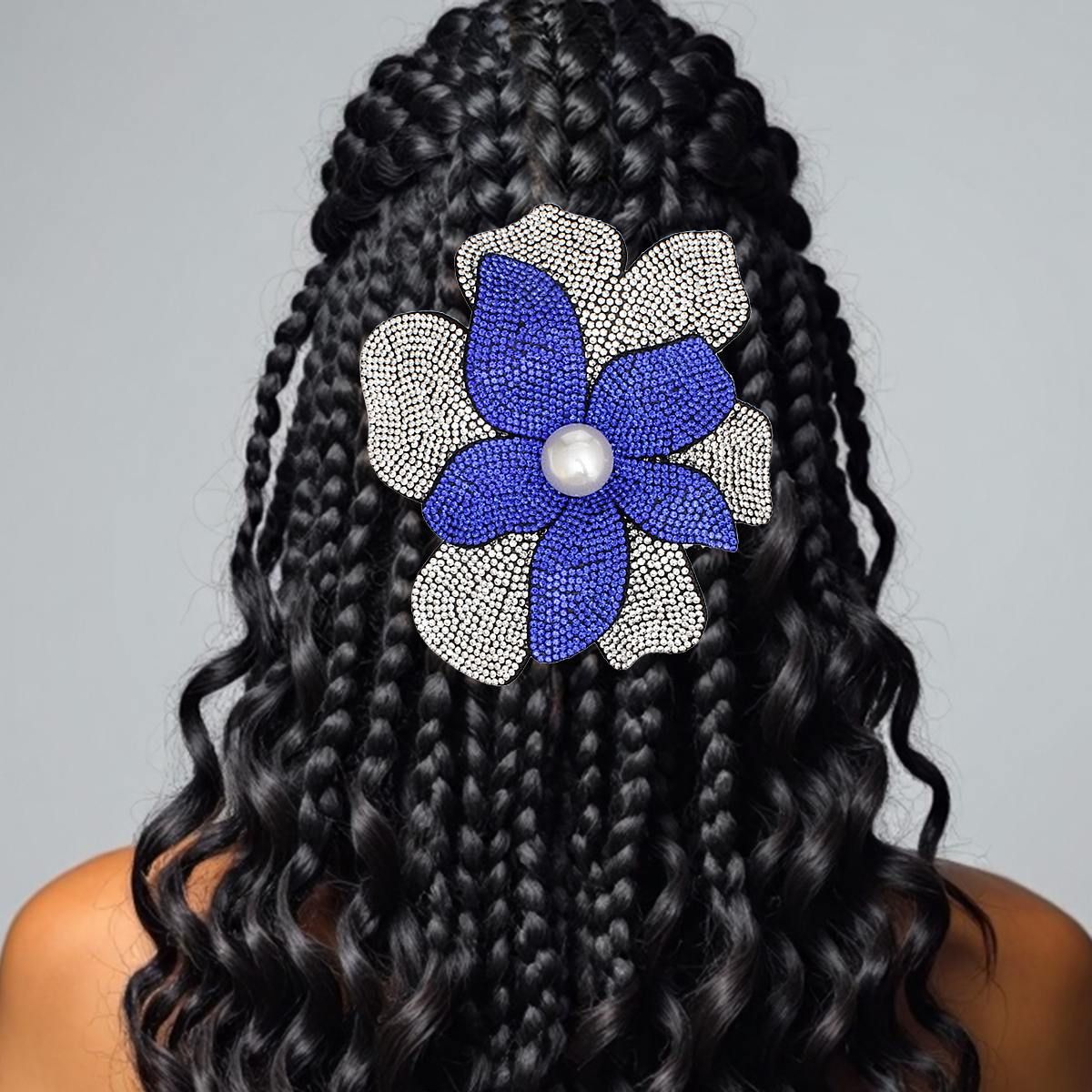 ZPB Handcrafted Brilliance Flower Brooch Clip
