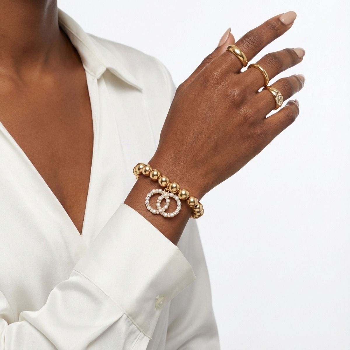 Ballin' in Gold: Ball Bracelet