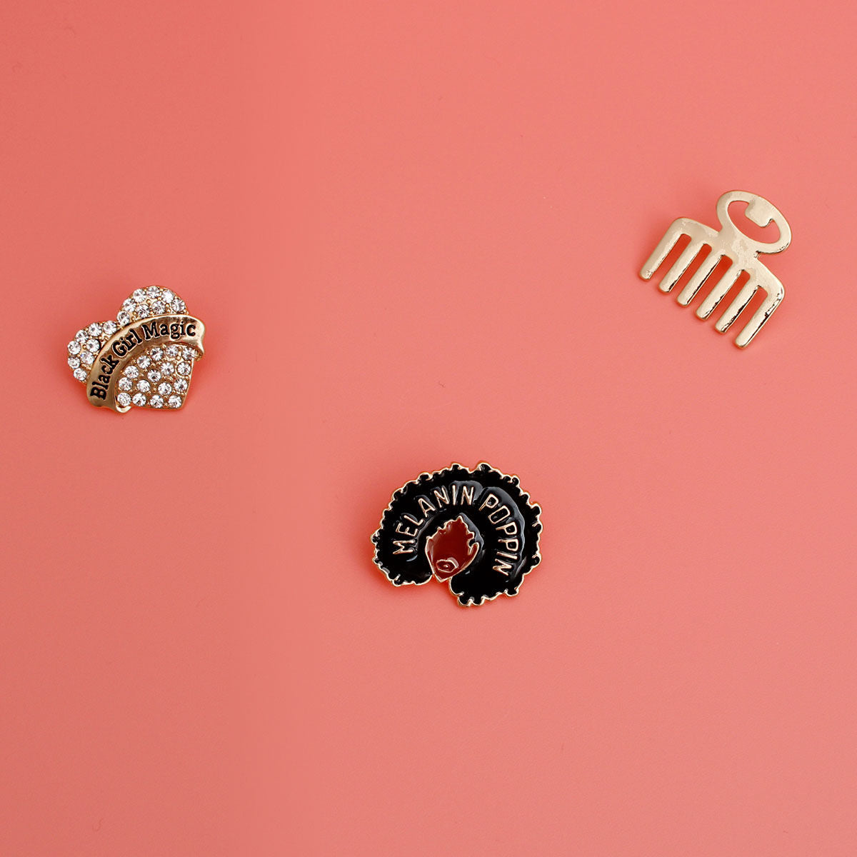 Gold 3 Pcs Melanin Poppin Studs