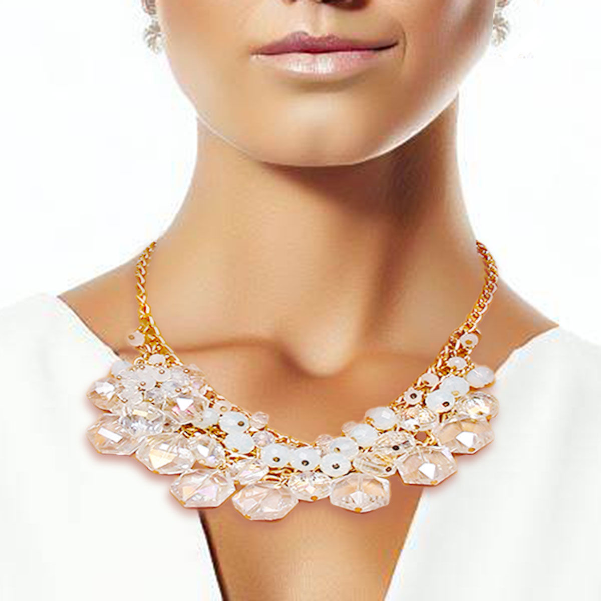 Clustered Bead Necklace Set