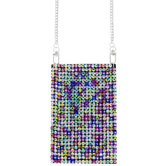 Multi Color Rhinestone Cellphone Pocket