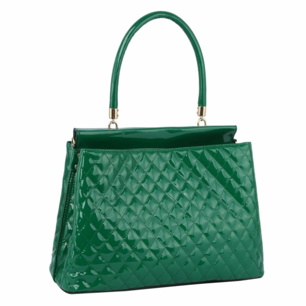 Green Quilted Queen Tote Handbag