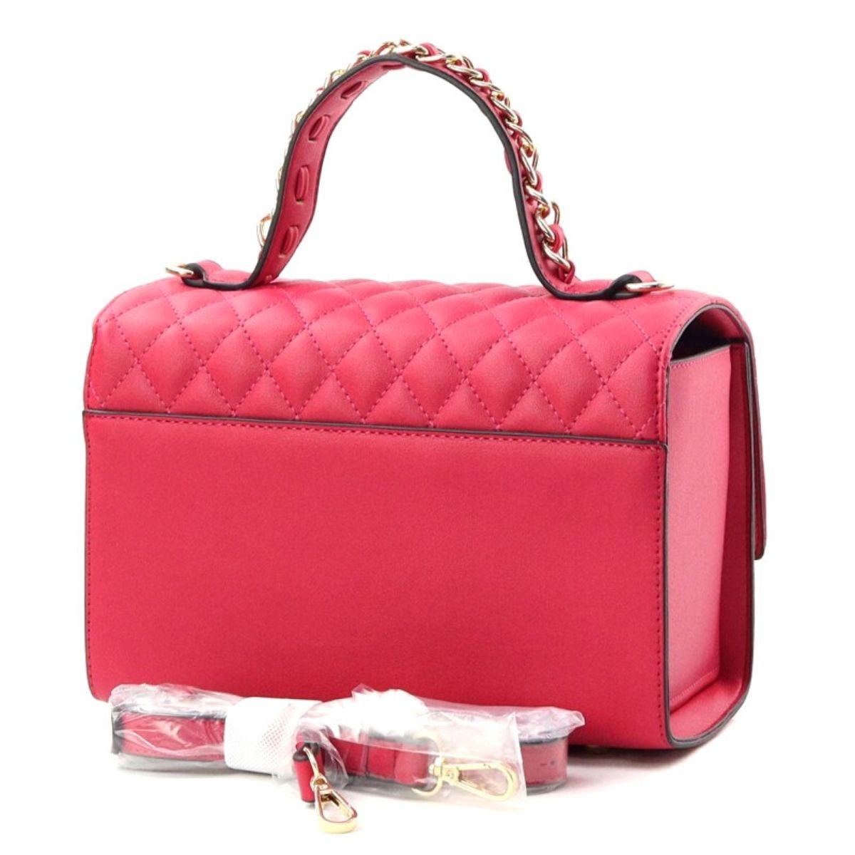 Fuchsia HOT SEXY Quilted Satchel Set