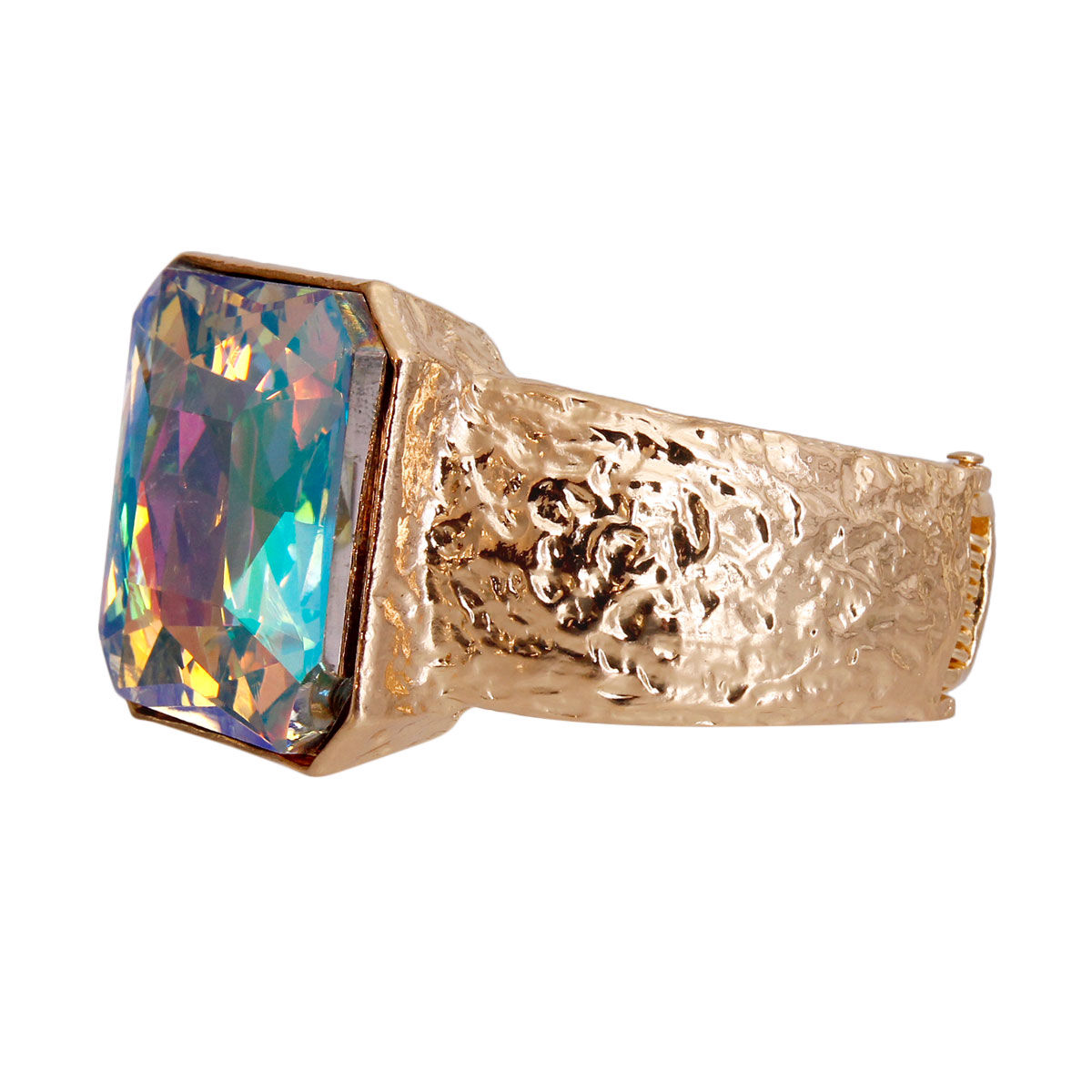 Aurora Borealis Gold Cushion Cuff