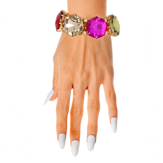 Multi Round Crystal Bracelet