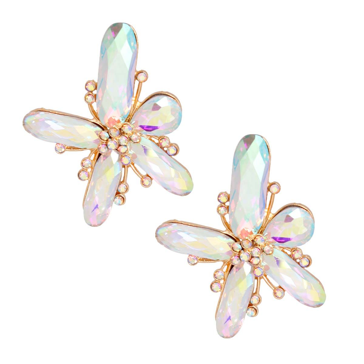 AURBO Abstract Flower Studs
