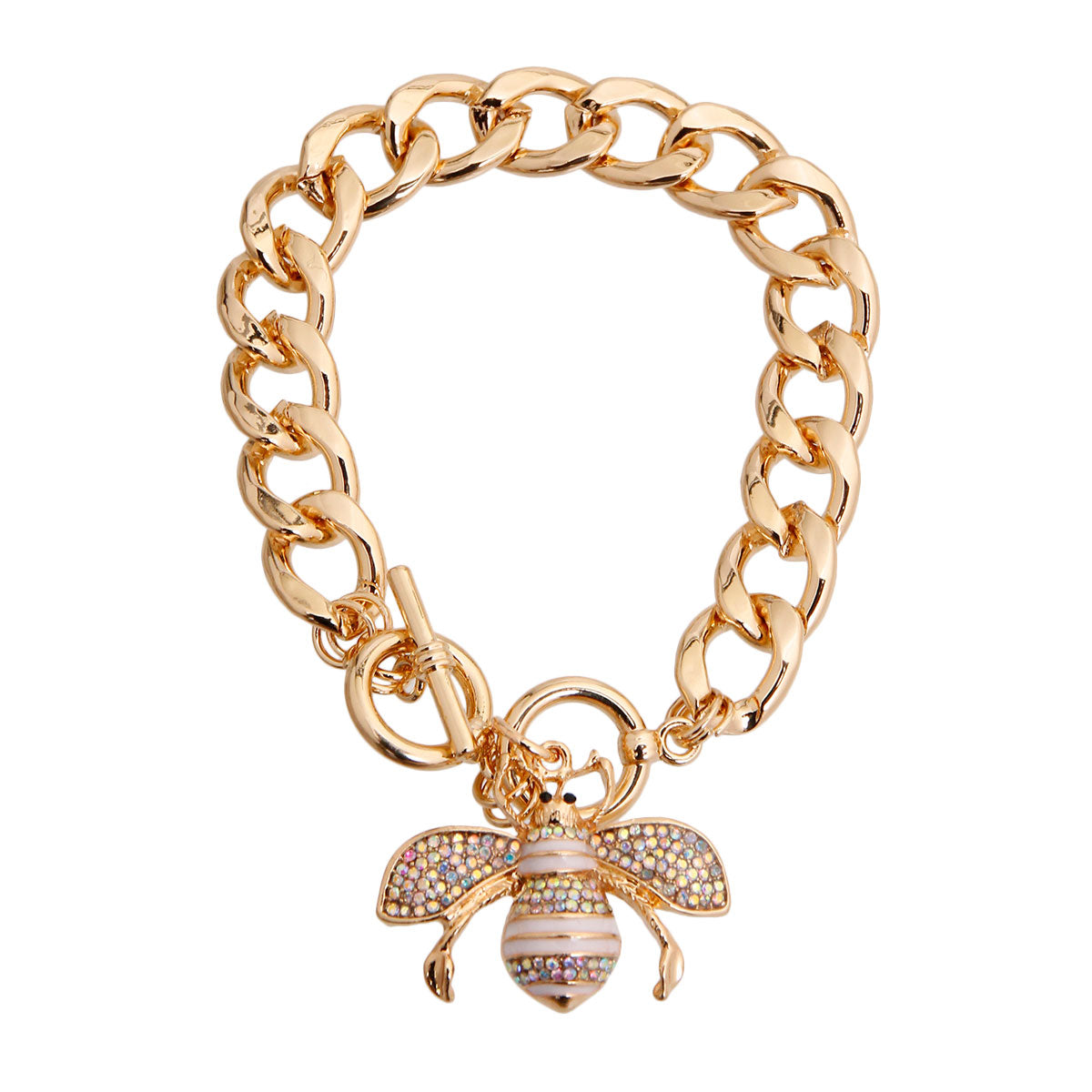 Designer Style Aurora Borealis Bee Bracelet