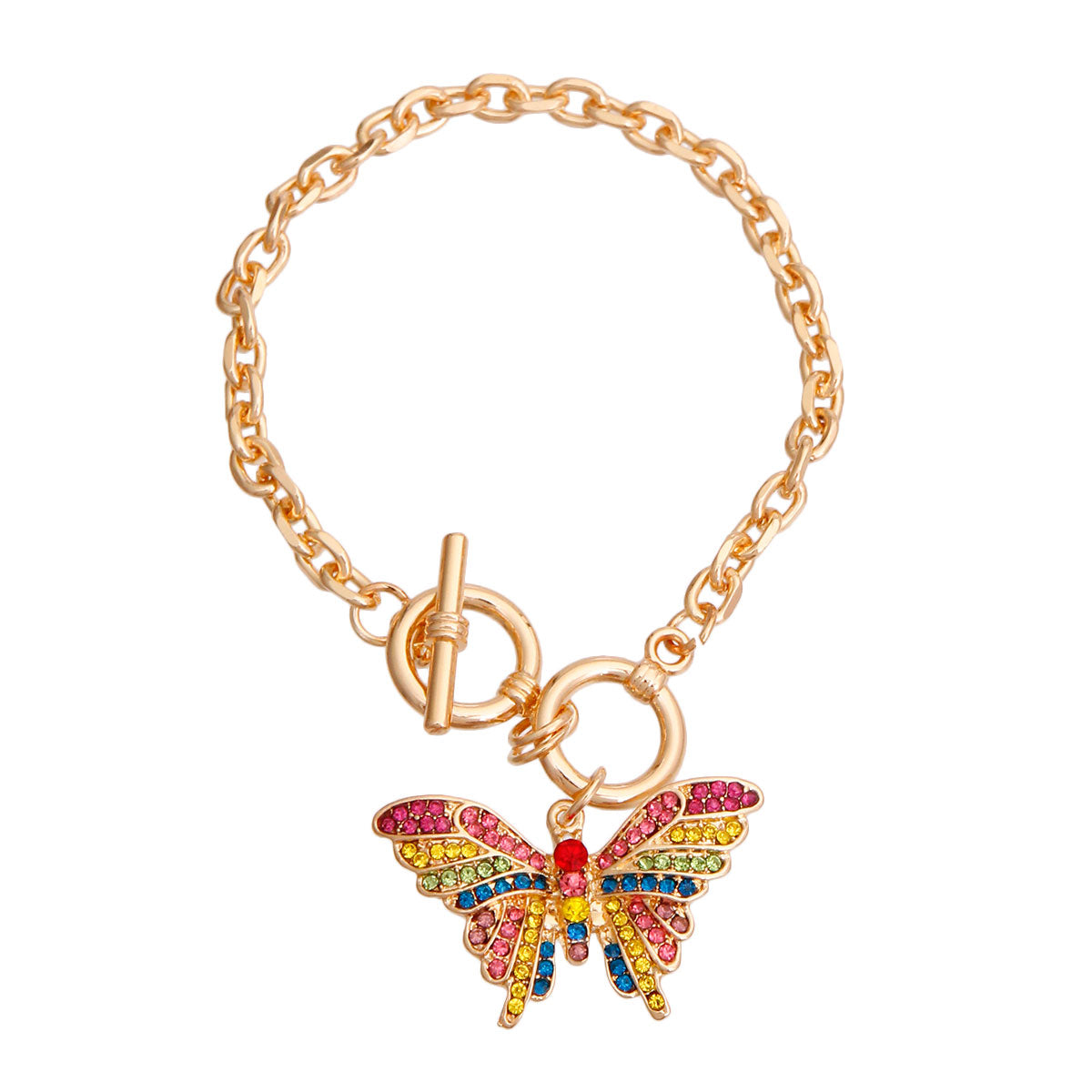 Multi Color Flutter Butterfly Bracelet