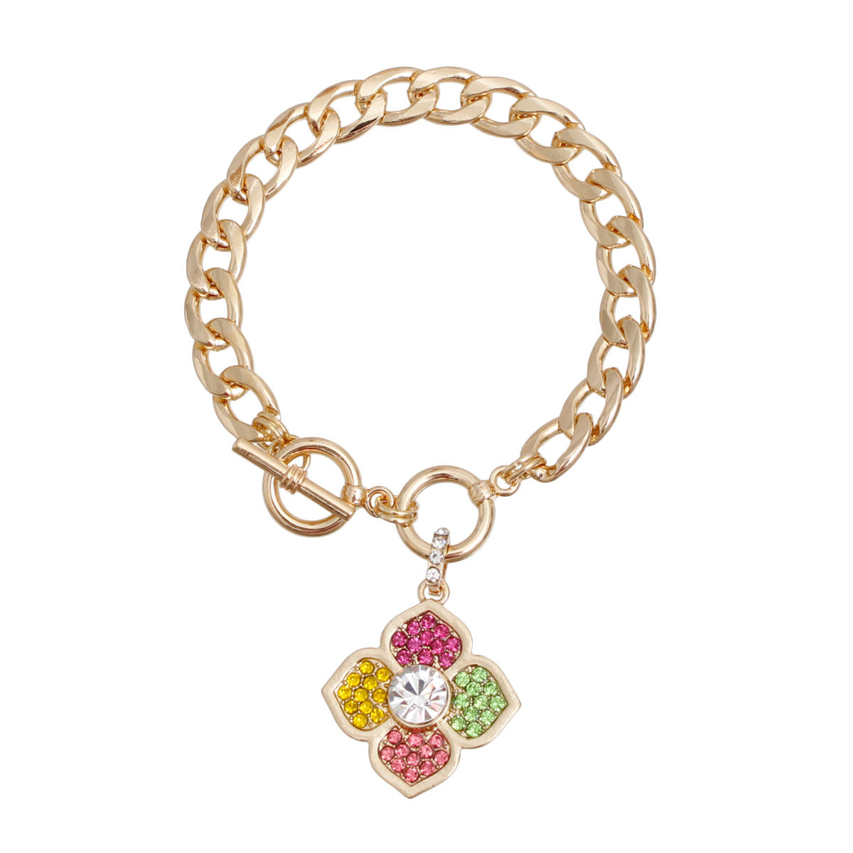 Multi Color Luxury French Designer Flower Bracelet
