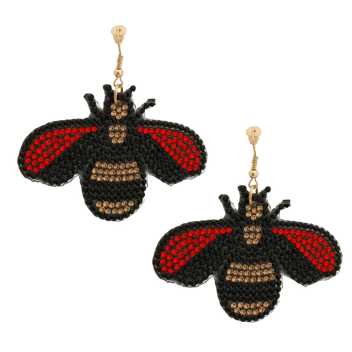 Black Bee Sticker Earrings