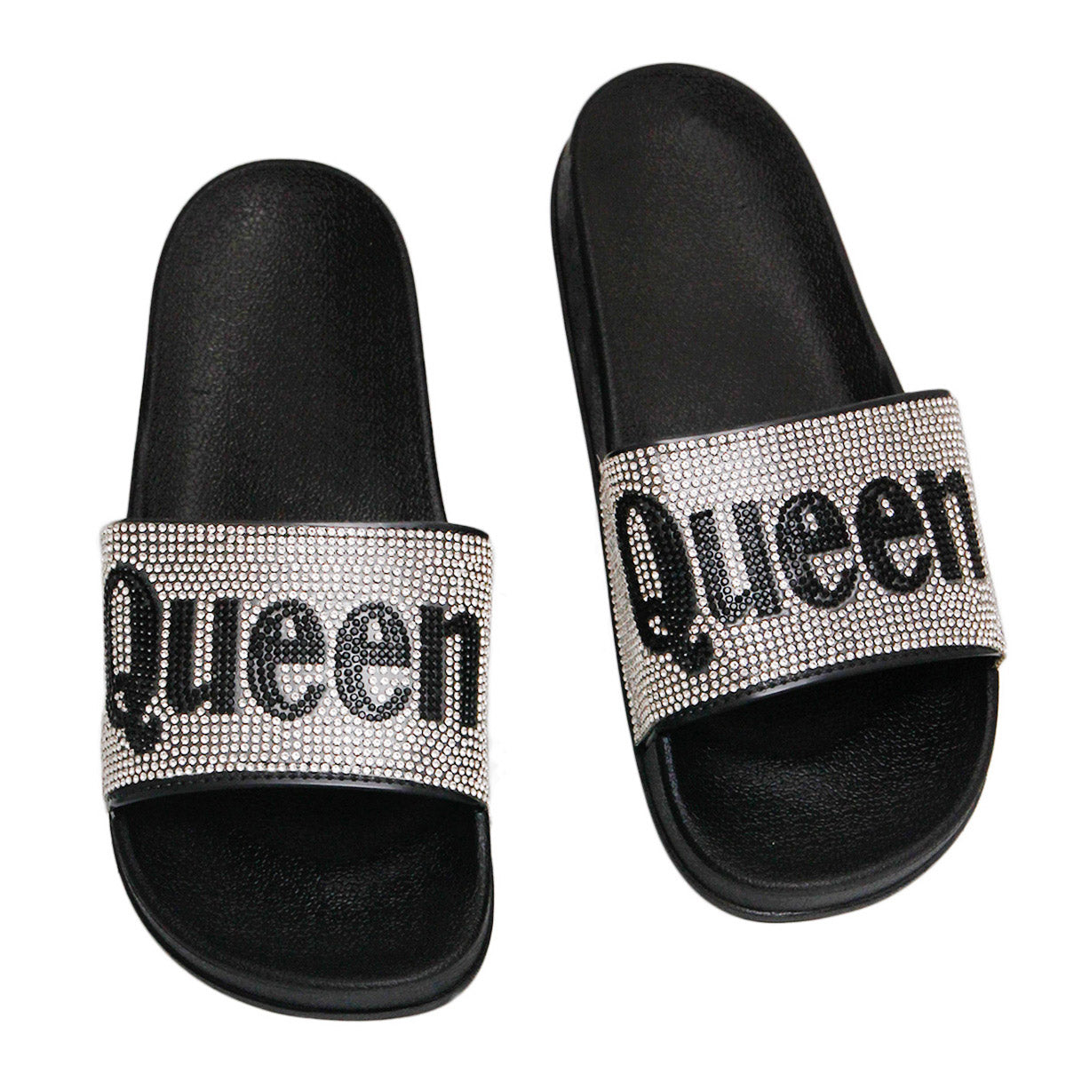 Size 7 Queen Silver Slides