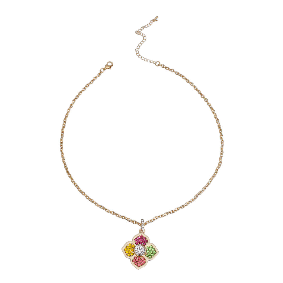 Multi Color Luxury French Designer Flower Necklace
