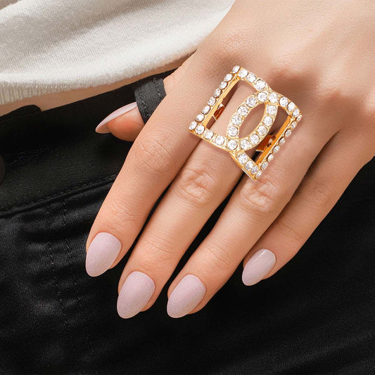 Gold Double D Ring