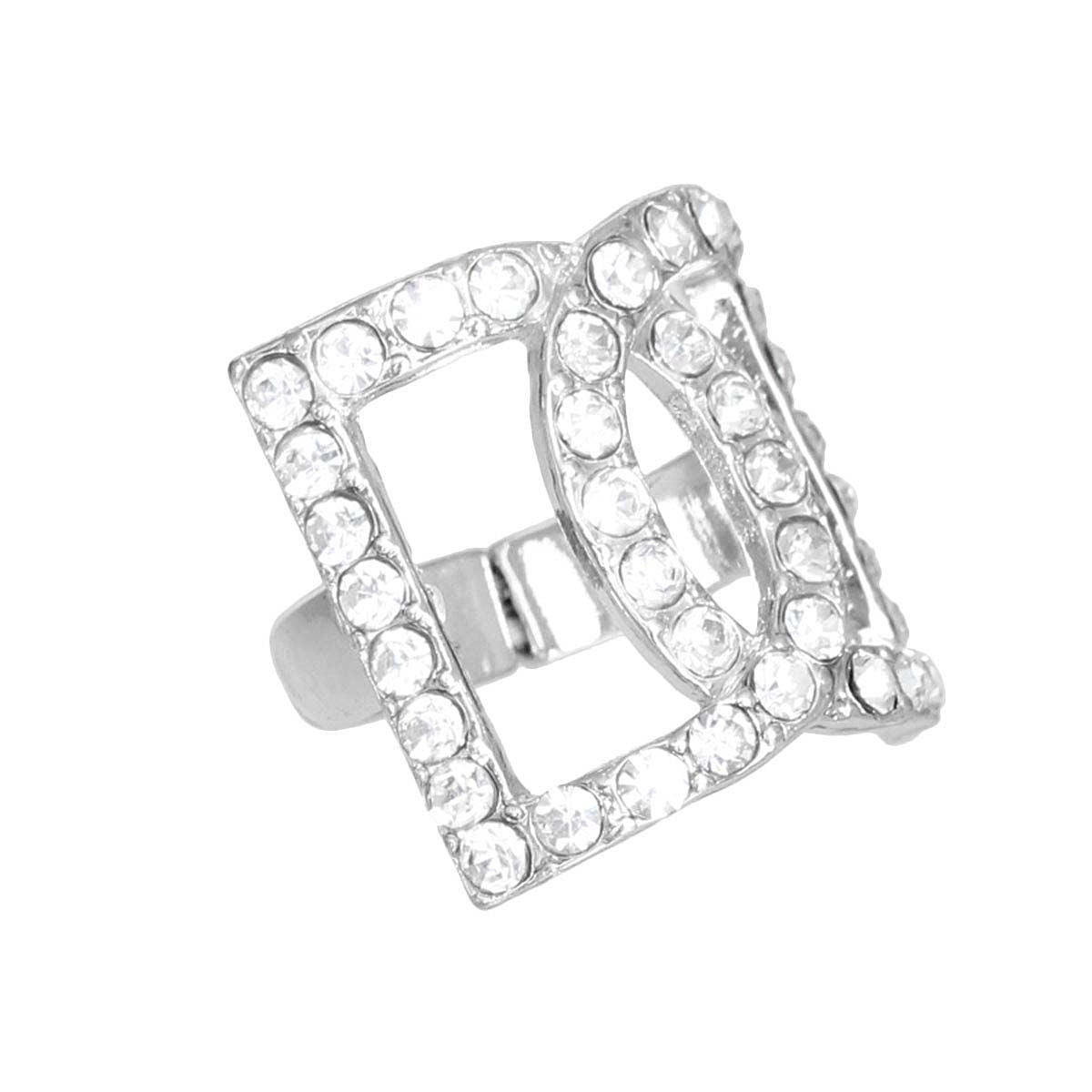 Silver Double D Ring