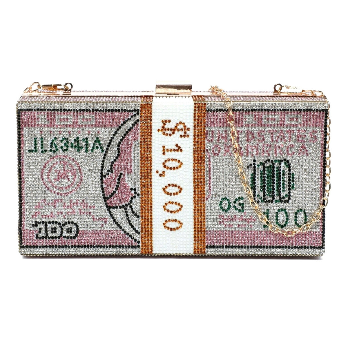 Pink Bling $10K Rectangle Clutch