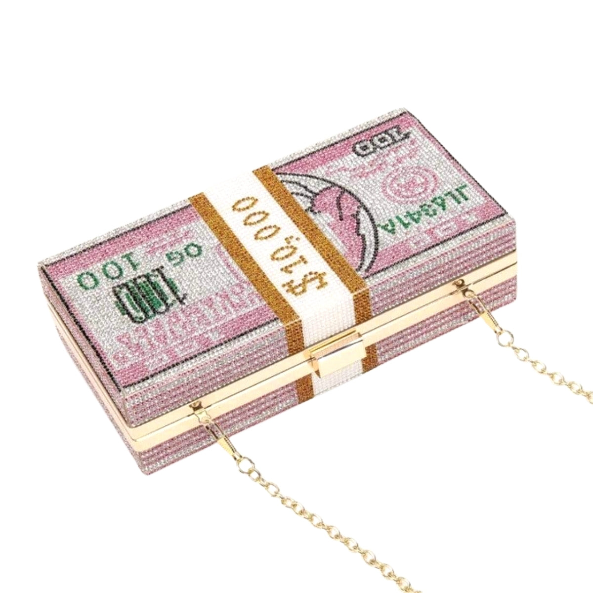 Pink Bling $10K Rectangle Clutch