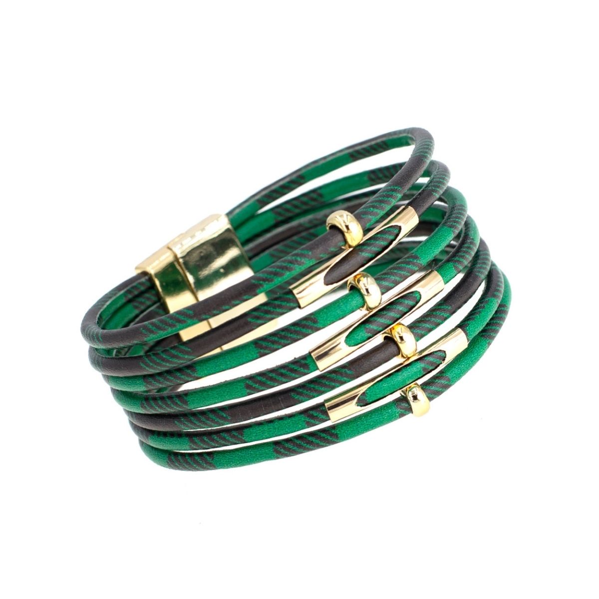 Green Buffalo Magnetic Bracelet