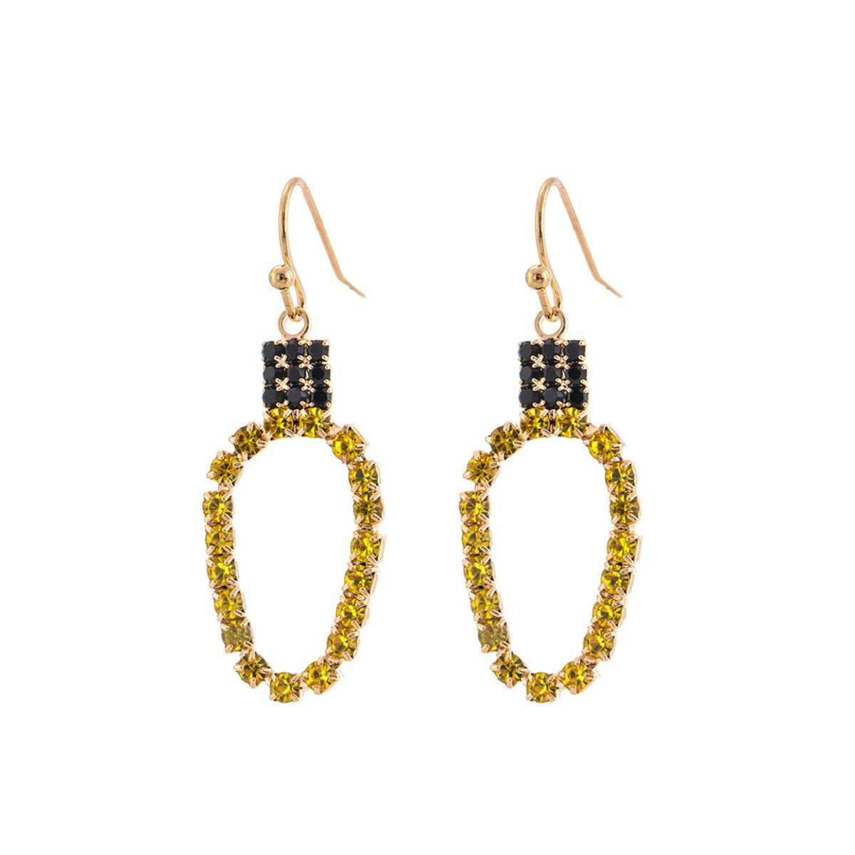 Yellow Xmas Light Earrings