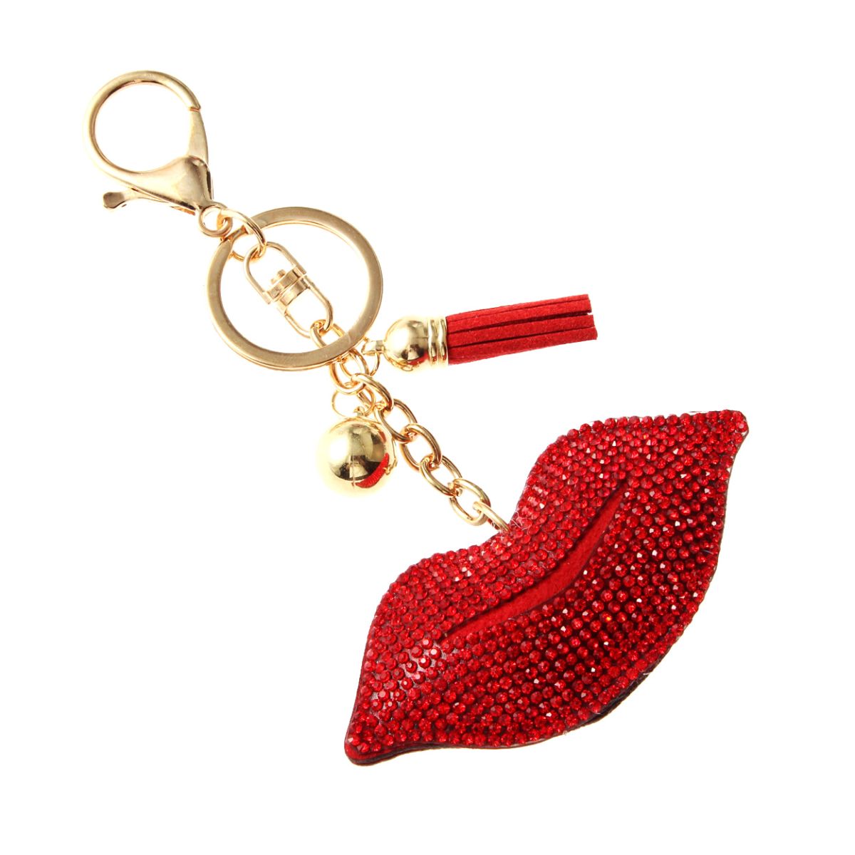 Red Lips Keychain Bag Charm