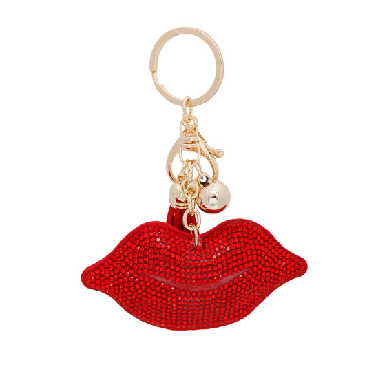 Red Lips Keychain Bag Charm