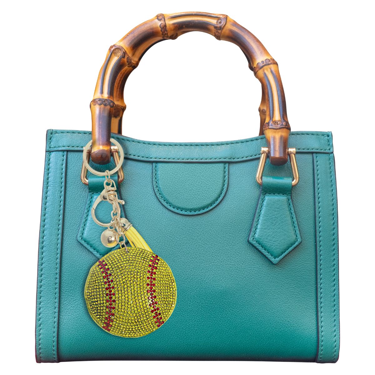Softball Keychain Bag Charm