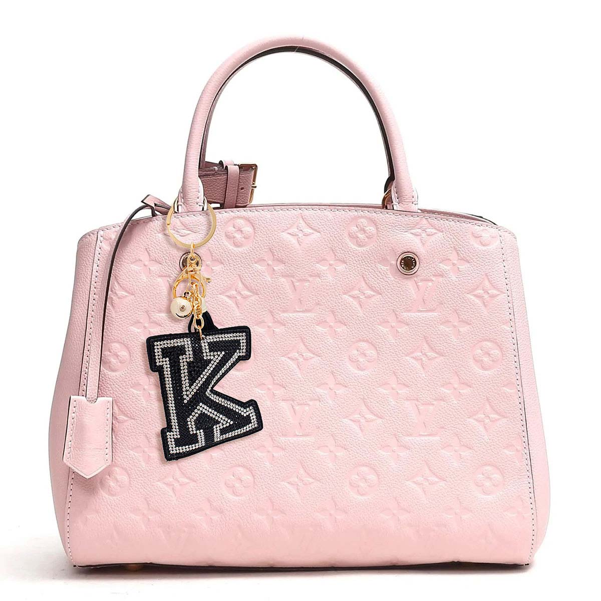 K Black Keychain Bag Charm
