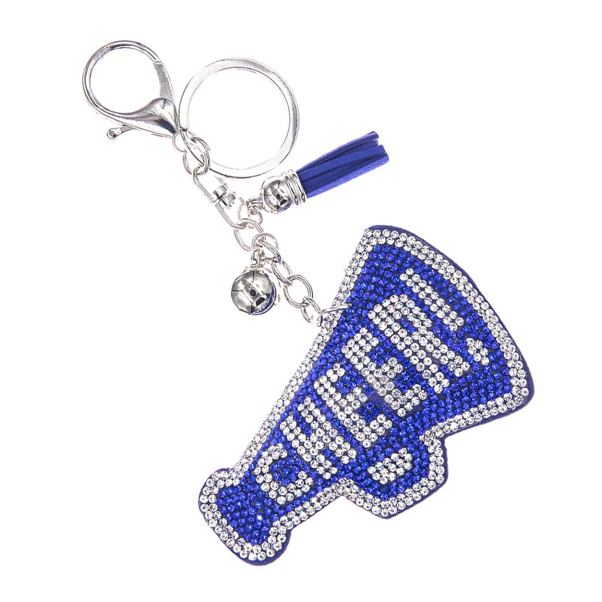 Blue Megaphone Keychain Bag Charm