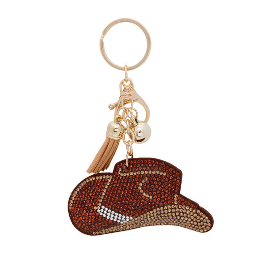 Cowboy Hat Keychain Bag Charm