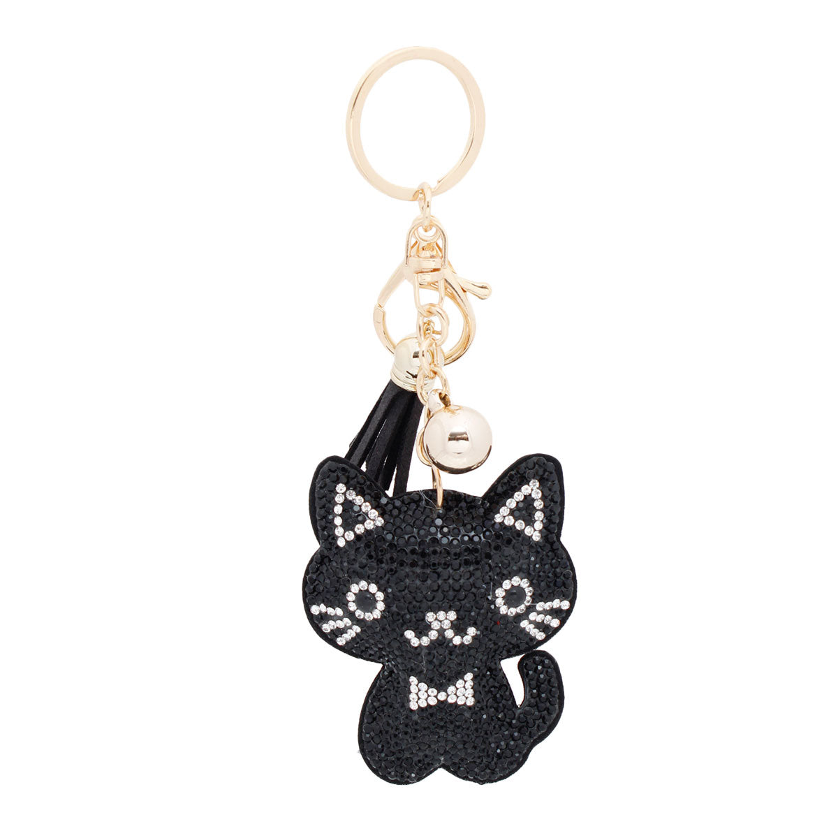Black Kitten Keychain Bag Charm