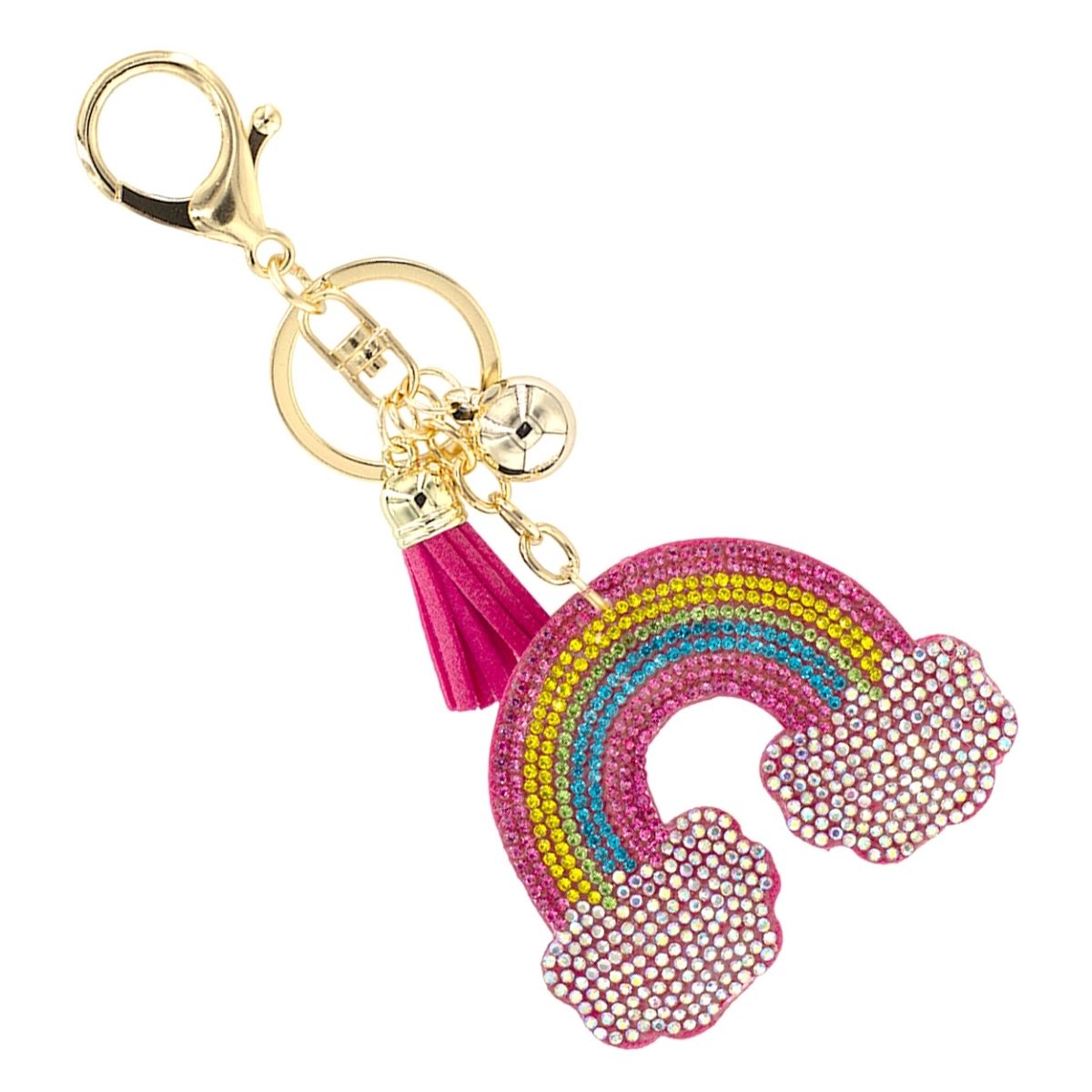 Rainbow Keychain Bag Charm