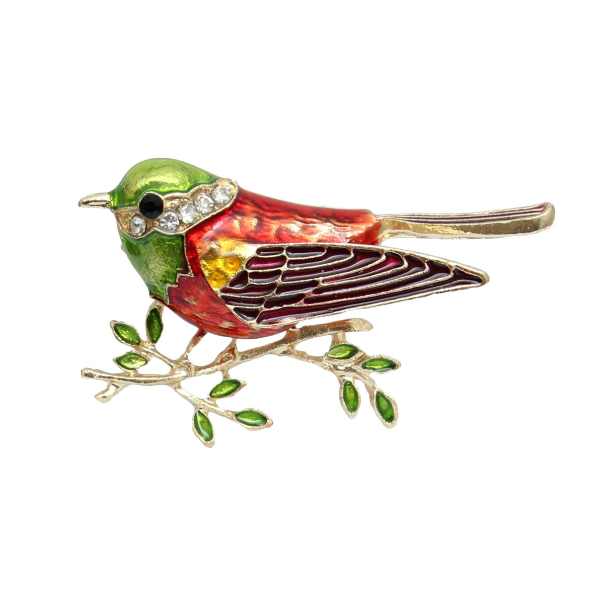 Multi Color Sparrow Brooch
