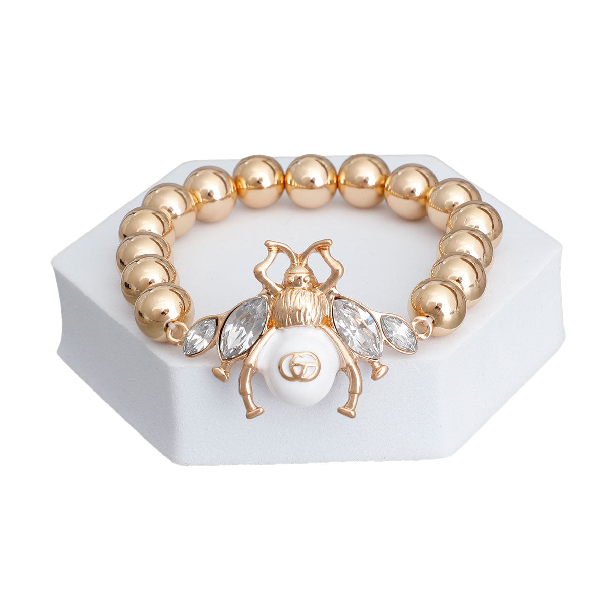 White Bee Designer Dupe Bracelet