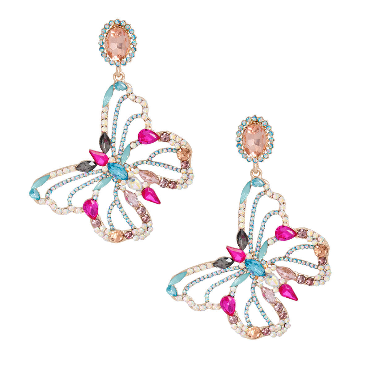 Elegant Dangle Butterfly Earrings